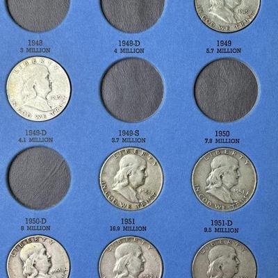 Lot 231 | 20 Franklin Half Dollars 1949-1963
