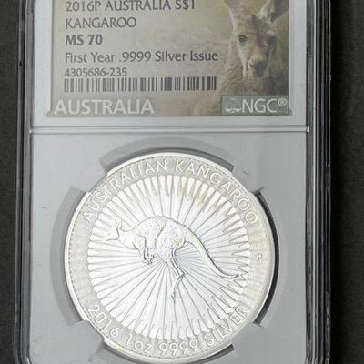 Lot 113 | 2016 Australia Silver Dollar Coin
