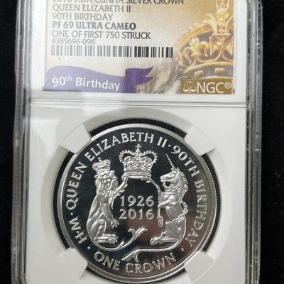 Lot 102 | 2016 Tristan Da Cunha Silver Crown 90th Birthday
