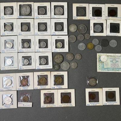 Lot 200 | European Coins 1864-1970s Swiss, French & More
