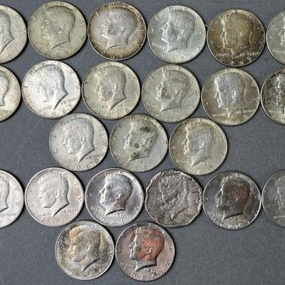 Lot 143 | 15 1967-1969 & 8 1971-1986 Kennedy Half Dollar
