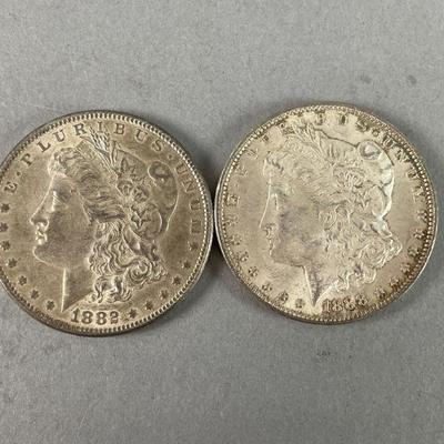 Lot 248 | 1882 and 1888 Morgan Silver Dollars
