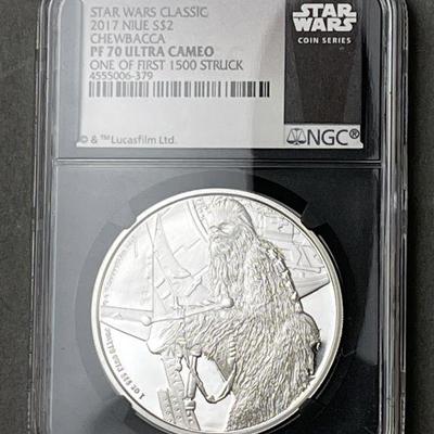 Lot 110 | 2017 Nieu 2 Dollar Silver Star Wars Chewbacca
