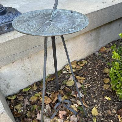 Copper sundial