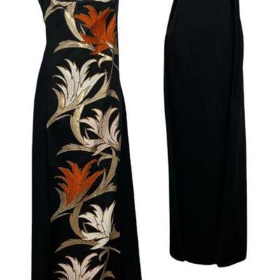 Two 1970s Handmade Evening Gowns