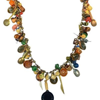 An Outstanding Mexican Folk Art Wedding Necklace