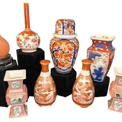 Japanese & Chinese Vases, Jardiniere, Imari