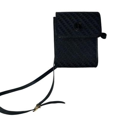 Vintage GUCCI Navy Monogram Crossbody Purse