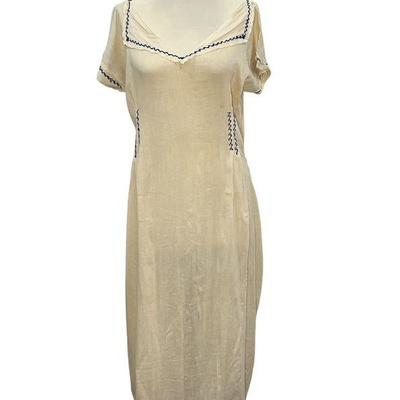 A Depression Era Flour Cloth Hand Sewn Dress