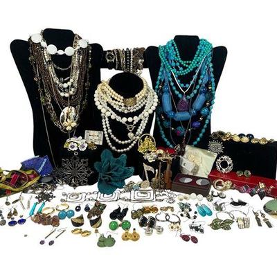A Large Collection of Costume Jewelry