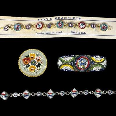 A Collection of Italian Micro Mosaic Jewelry