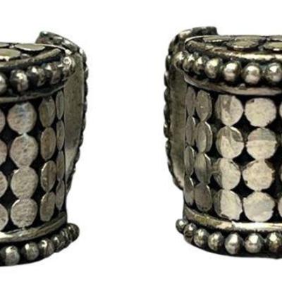 A Pair of Sterling Silver JOHN HARDY Dot Cufflinks