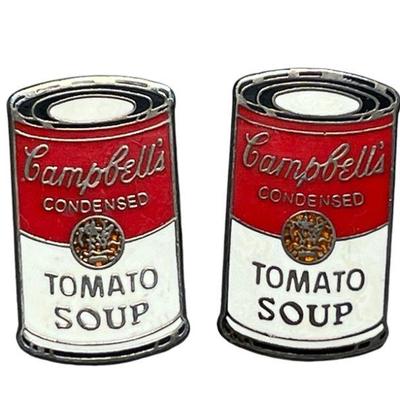 ANDY WARHOL Pop Art Campbell's Soup Can Cufflinks