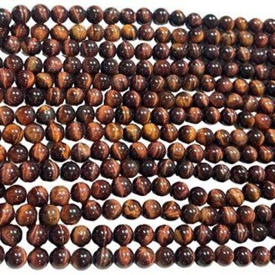 Large Collection Red Tiger's Eye Beads