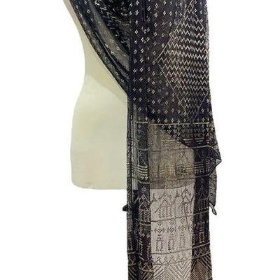 1920s Egyptian Art Deco Assuit Shawl