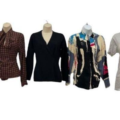 A Collection of 1980s Womens Clothing, Silk, Cashmere