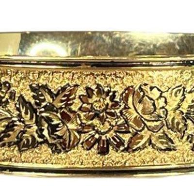 A Victorian Revival Gold Filled Bangle Bracelet