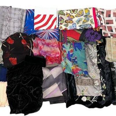 A Collection of Vintage Scarves