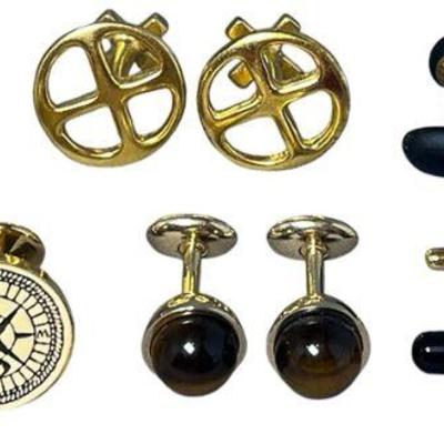 A Collection of Costume Jewelry Cufflinks