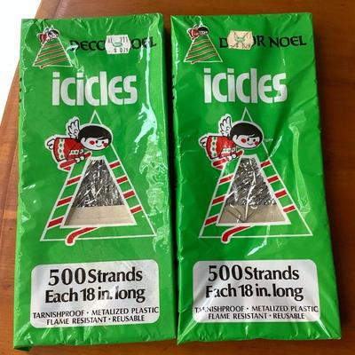 New in package, vintage icicles tinsel