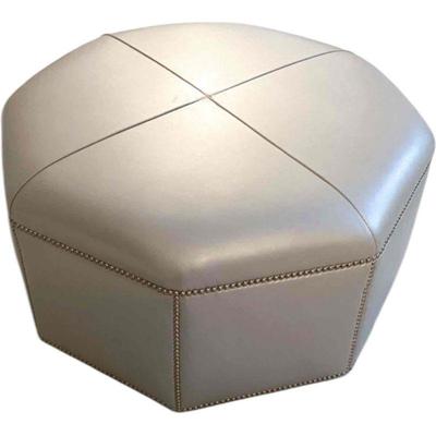 Mitchell Gold Leather Ottoman