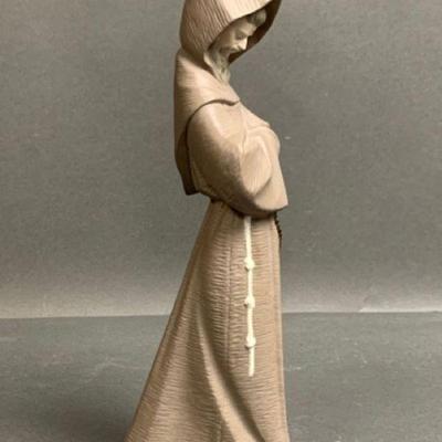 Vintage Lladro Monk Figurine