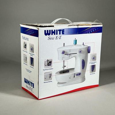 WHITE SEW E-Z SEWING MACHINE | Sew E-Z sewing machine with foot pedal control, dual speeds, reverse sewing, and more! - h. 10 x w. 5.5 x...