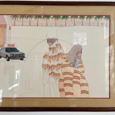lithograph by Amado Pena