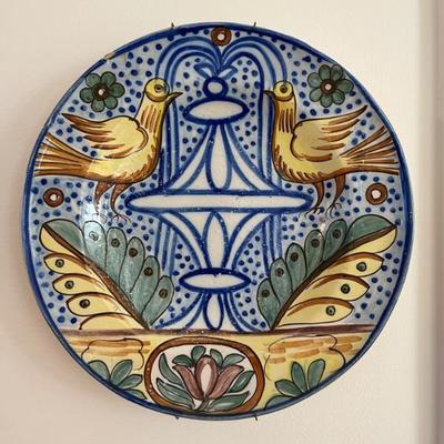Hand painted ceramic plates from Spain