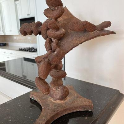 Abstract sculpture, cast iron
