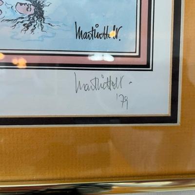 signed lithograph by Martin Holt, Israeli artist