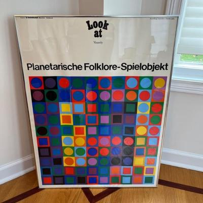 1960s vintage posters, Braque and Vasarely