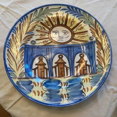 Hand painted ceramic plates from Spain