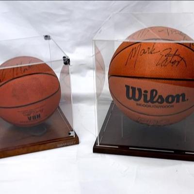 Utah Jazz Autographed Basketballs
A must-have for any Utah Jazz fan! These basketballs, encased for preservation, feature autographs from...