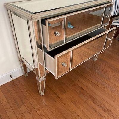 ULTIMATE ACCENTS MIRRORED DRAWER CABINET
