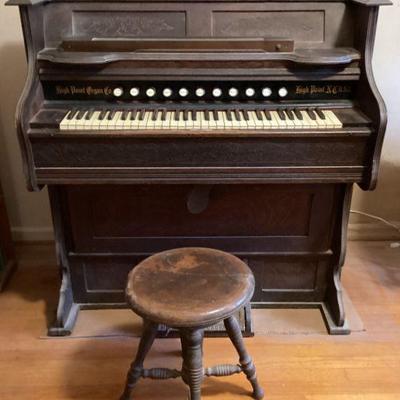 Pump Organ with Stool