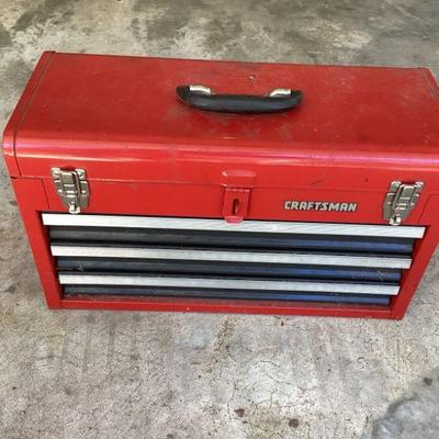 Craftsman Toolbox Red with 3 Drawers