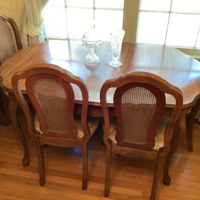 Sale Photo Thumbnail #168: Dining Room Table with 6 Chairs Plus 3 Leaves