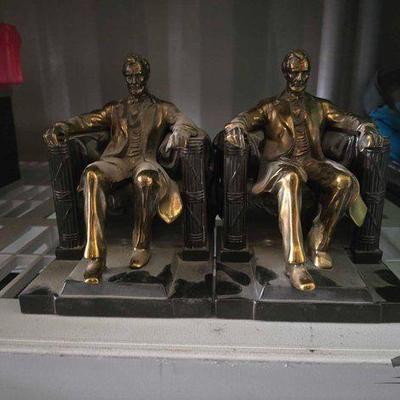 Sale Photo Thumbnail #53: #3252 • (2) Lincoln in Chair Reproduction Statues
