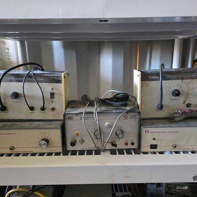 #3224 • (2) Ealing Precision Spark Sources, (2) Daedalon Corporation Precision Spark Generators, and (1) Eal

