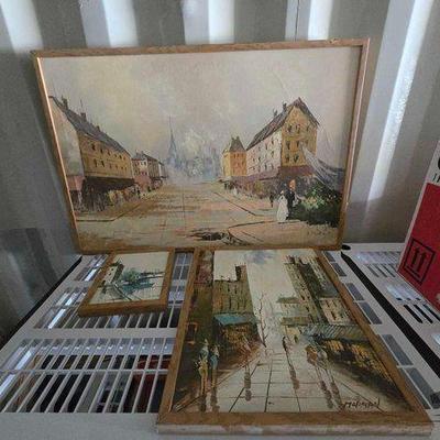 #3312 • (3) Paintings
