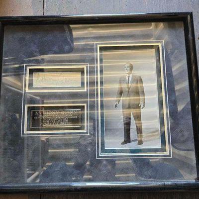 #3388 • Framed Anthony Quinn Photo and Signature
