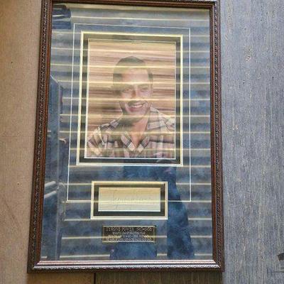#3392 • Framed Tyrone Power Photo and Signature
