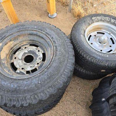 #2106 • 4 VW Wide 5 Wheels with Tires
