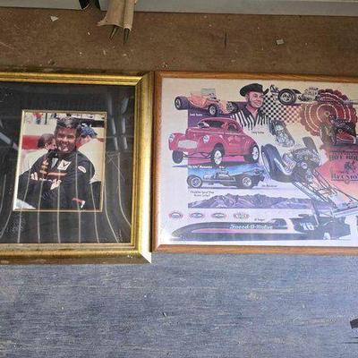#3313 • Framed Al Unser Photo and Framed Poster
