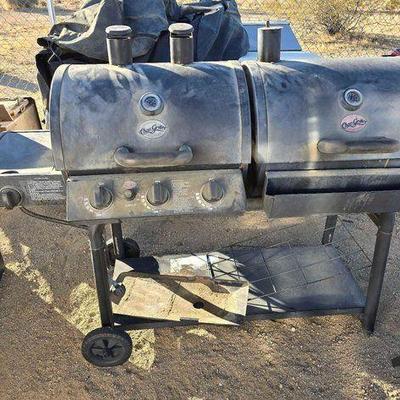 #2144 • Char-Griller DUO 5050 Gas & Charcoal Grill with Cover
