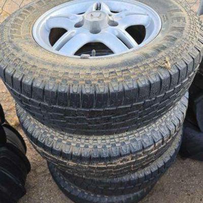#2110 • 4 Honda 5 Lug Wheels with Tires
