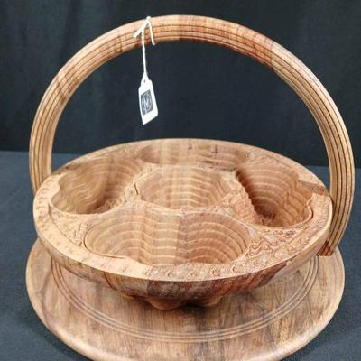 Wooden Collapsible Fruit Bowl