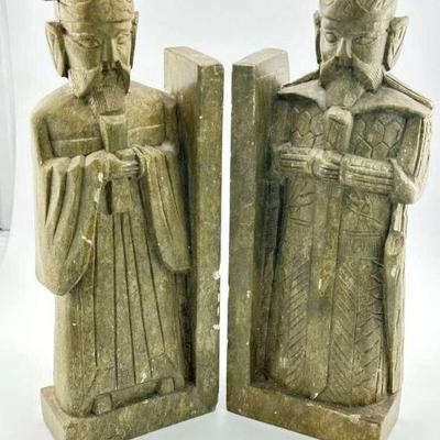Asian Soapstone Bookends