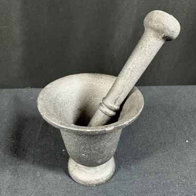 Cast Iron Mortar and Pestle